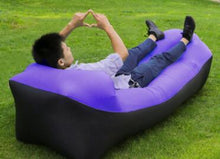 Load image into Gallery viewer, Outdoor Air Sofa Fast Inflatable Laybag Hangout Lounger Beach Air Bed Folding Sleeping Bag Lazy Sofa Lazy Air Sofa