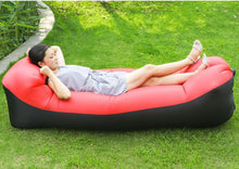 Load image into Gallery viewer, Outdoor Air Sofa Fast Inflatable Laybag Hangout Lounger Beach Air Bed Folding Sleeping Bag Lazy Sofa Lazy Air Sofa