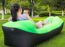 Load image into Gallery viewer, Outdoor Air Sofa Fast Inflatable Laybag Hangout Lounger Beach Air Bed Folding Sleeping Bag Lazy Sofa Lazy Air Sofa