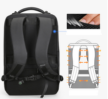 Load image into Gallery viewer, Anti-thief Fashion Men Backpack Multifunctional Waterproof Laptop Bag USB Charging Travel Bag