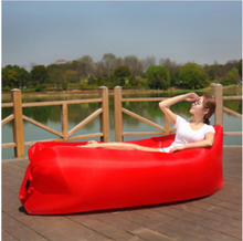 Load image into Gallery viewer, Outdoor Air Sofa Fast Inflatable Laybag Hangout Lounger Beach Air Bed Folding Sleeping Bag Lazy Sofa Lazy Air Sofa