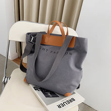 Load image into Gallery viewer, Canvas Shoulder Bag Women Ins Fashion Messenger Crossbody Bags Large Capacity Totes Handbag
