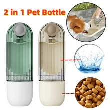 Load image into Gallery viewer, Pet Water Cup 2 In 1 Segment Design Green Dog Walking Portable Drinking Cup Dog Feeding Supplies Pet Supplies Dog Walking Water Feeder Pets Products