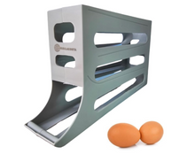 Load image into Gallery viewer, Automatic Egg Rolling Dispenser Rack for Storing Organizing Distributing and Rolling Eggs in Refrigerator Stackable, Kitchens, Cabinets, Dining, K&KLACOSTA 4 Tier Egg Tray