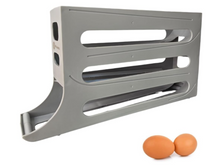 Load image into Gallery viewer, Automatic Egg Rolling Dispenser Rack for Storing Organizing Distributing and Rolling Eggs in Refrigerator Stackable, Kitchens, Cabinets, Dining, K&KLACOSTA 4 Tier Egg Tray