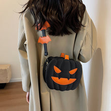 Load image into Gallery viewer, 2023 Halloween Bags Funny Pumpkin Cartoon Shoulder Crossbody Bag With Bat Personalized Creative Female Bag