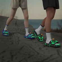 Load image into Gallery viewer, Halloween And Christmas Shoes Ins Luminous Shark Slippers Couple Men Women House Shoes Non-slip Bathroom Slippers Home