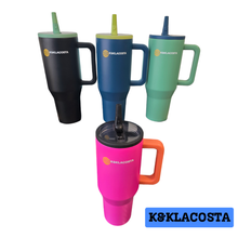 Load image into Gallery viewer, Tumbler Cup Stainless Steel Vacuum Water Bottle 40oz, Leakproof Reusable with Lid and Straw for Water Tea Juice or Coffee Perfect for Car or Travel