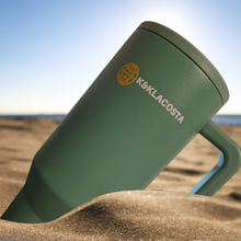 Load image into Gallery viewer, Tumbler Cup Stainless Steel Vacuum Water Bottle 40oz, Leakproof Reusable with Lid and Straw for Water Tea Juice or Coffee Perfect for Car or Travel