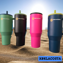 Load image into Gallery viewer, Tumbler Cup Stainless Steel Vacuum Water Bottle 40oz, Leakproof Reusable with Lid and Straw for Water Tea Juice or Coffee Perfect for Car or Travel