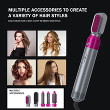 Load image into Gallery viewer, Hair Dryer Comb Multi Functional 5 In1 Hair Curling Straightening Hair Styling Comb Straightener Curler