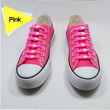 Load image into Gallery viewer, Elastic Silicone Shoelaces 12pcs Lazy No Tie Athletic Running Sport Shoelaces Children and Adult Shoe Strings For NMD sneakers