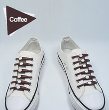 Load image into Gallery viewer, Elastic Silicone Shoelaces 12pcs Lazy No Tie Athletic Running Sport Shoelaces Children and Adult Shoe Strings For NMD sneakers