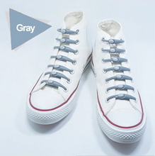 Load image into Gallery viewer, Elastic Silicone Shoelaces 12pcs Lazy No Tie Athletic Running Sport Shoelaces Children and Adult Shoe Strings For NMD sneakers