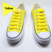 Load image into Gallery viewer, Elastic Silicone Shoelaces 12pcs Lazy No Tie Athletic Running Sport Shoelaces Children and Adult Shoe Strings For NMD sneakers