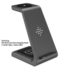 Cargar imagen en el visor de la galería, Charging Station Wireless Charger Stand Wireless Quick Charge Dock For Phone Holder Compatible With , 3 In 1 Fast