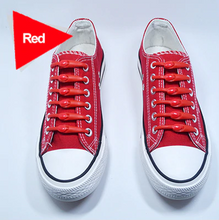 Load image into Gallery viewer, Elastic Silicone Shoelaces 12pcs Lazy No Tie Athletic Running Sport Shoelaces Children and Adult Shoe Strings For NMD sneakers