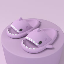 Load image into Gallery viewer, Adult's Slippers Indoor Outdoor Funny Shark Cartoon Slippers