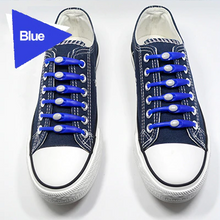 Load image into Gallery viewer, Elastic Silicone Shoelaces 12pcs Lazy No Tie Athletic Running Sport Shoelaces Children and Adult Shoe Strings For NMD sneakers