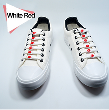 Load image into Gallery viewer, Elastic Silicone Shoelaces 12pcs Lazy No Tie Athletic Running Sport Shoelaces Children and Adult Shoe Strings For NMD sneakers