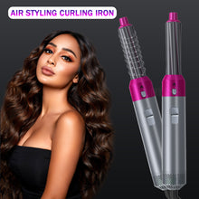 Load image into Gallery viewer, Hair Dryer Comb Multi Functional 5 In1 Hair Curling Straightening Hair Styling Comb Straightener Curler