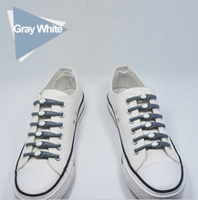 Load image into Gallery viewer, Elastic Silicone Shoelaces 12pcs Lazy No Tie Athletic Running Sport Shoelaces Children and Adult Shoe Strings For NMD sneakers