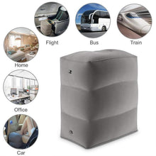 Load image into Gallery viewer, Inflatable foot pad. Airplane, car, airport, train, camping, cinema, home