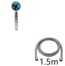 Load image into Gallery viewer, Propeller Driven Shower Head With Stop Button And Cotton Filter Turbocharged High Pressure Handheld Shower Nozzle