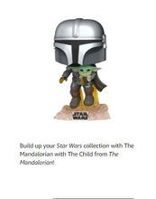 Load image into Gallery viewer, Funko Pop! Star Wars: The Mandalorian - Mandalorian Flying with The Child