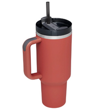 Load image into Gallery viewer, Stanley Quencher H2.0 FlowState Tumbler 40oz Soft Matte Stormy Dune Red shale