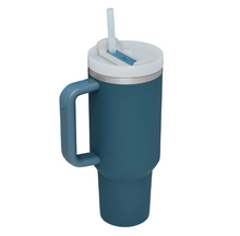 Load image into Gallery viewer, Stanley Quencher H2.0 FlowState Tumbler 40oz Soft Matte Stormy Dune Red shale