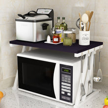 Load image into Gallery viewer, 2 Tier Kitchen Baker Rack Microwave Oven Stand Storage Cart Workstation Shelf Desktop Organizer