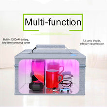 Load image into Gallery viewer, Foldable uv sterilizer bag with 1200mAh battery to clean household personal items