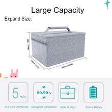 Load image into Gallery viewer, Foldable uv sterilizer bag with 1200mAh battery to clean household personal items