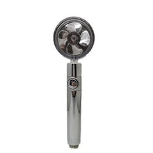 Load image into Gallery viewer, Propeller Driven Shower Head With Stop Button And Cotton Filter Turbocharged High Pressure Handheld Shower Nozzle