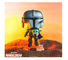 Load image into Gallery viewer, Funko Pop! Star Wars: The Mandalorian - Mandalorian Flying with The Child