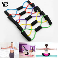 Load image into Gallery viewer, Elastic Band Fitness Equipment Workout Expander Type 8 Word Fitness Yoga Resistance Bands Rubber Bands Fitness Gym Exercise Train