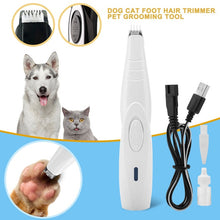 Load image into Gallery viewer, Dog Cat Nail Hair Trimmer Grinder Grooming Tool Electrical Shearing Cutter Machine USB Charge Pet Haircut Paw Shaver Clipper