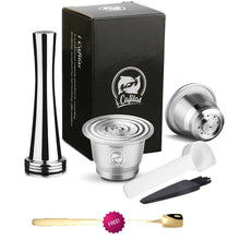 Load image into Gallery viewer, Cafilas Refillable Coffee Capsules Reusable Pods Compatible With Nespresso Inissia capsula nespresso reutilizable