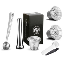 Load image into Gallery viewer, Cafilas Refillable Coffee Capsules Reusable Pods Compatible With Nespresso Inissia capsula nespresso reutilizable