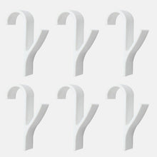 Load image into Gallery viewer, High Quality Hanger For Heated Towel Radiator Rail Clothes Hanger Bath Hook Holder Percha Plegable Scarf Hanger White 6pcs