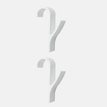 Load image into Gallery viewer, High Quality Hanger For Heated Towel Radiator Rail Clothes Hanger Bath Hook Holder Percha Plegable Scarf Hanger White 6pcs