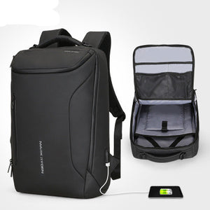 Anti-thief Fashion Men Backpack Multifunctional Waterproof Laptop Bag USB Charging Travel Bag