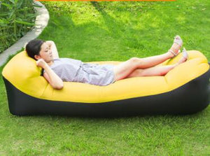 Outdoor Air Sofa Fast Inflatable Laybag Hangout Lounger Beach Air Bed Folding Sleeping Bag Lazy Sofa Lazy Air Sofa