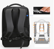 Load image into Gallery viewer, Anti-thief Fashion Men Backpack Multifunctional Waterproof Laptop Bag USB Charging Travel Bag
