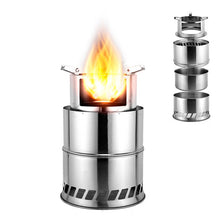 Load image into Gallery viewer, Camping Outdoor detachable folding wood stove stanley
