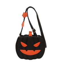 Load image into Gallery viewer, 2023 Halloween Bags Funny Pumpkin Cartoon Shoulder Crossbody Bag With Bat Personalized Creative Female Bag
