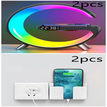 Load image into Gallery viewer, 2023 New Intelligent G Shaped LED Lamp Bluetooth Speake Wireless Charger Atmosphere Lamp App Control For Bedroom Home Decor
