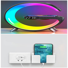 Load image into Gallery viewer, 2023 New Intelligent G Shaped LED Lamp Bluetooth Speake Wireless Charger Atmosphere Lamp App Control For Bedroom Home Decor
