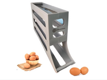 Load image into Gallery viewer, K&amp;KLACOSTA 4 Tier Egg Tray, Automatic Egg Rolling Dispenser Rack for Storing Organizing Distributing and Rolling Eggs in Refrigerator Stackable, Kitchens, Cabinets, Dining
